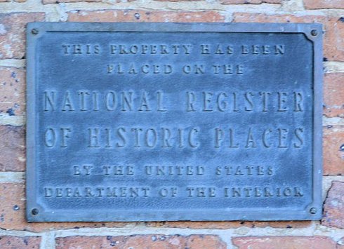 Plaque from Natural Registry of Historic Places - 1890 Brunner House in Arkansas