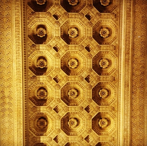Plaster ceiling from Bureau of Engraving building in Washington D.C.