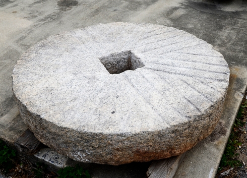 Each millstone is unique in size and face patterns.